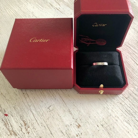 Cartier Jewelry - Listing ends 10.9! Like new wg mini lovering!Flawless! Unisex.Price is firm!